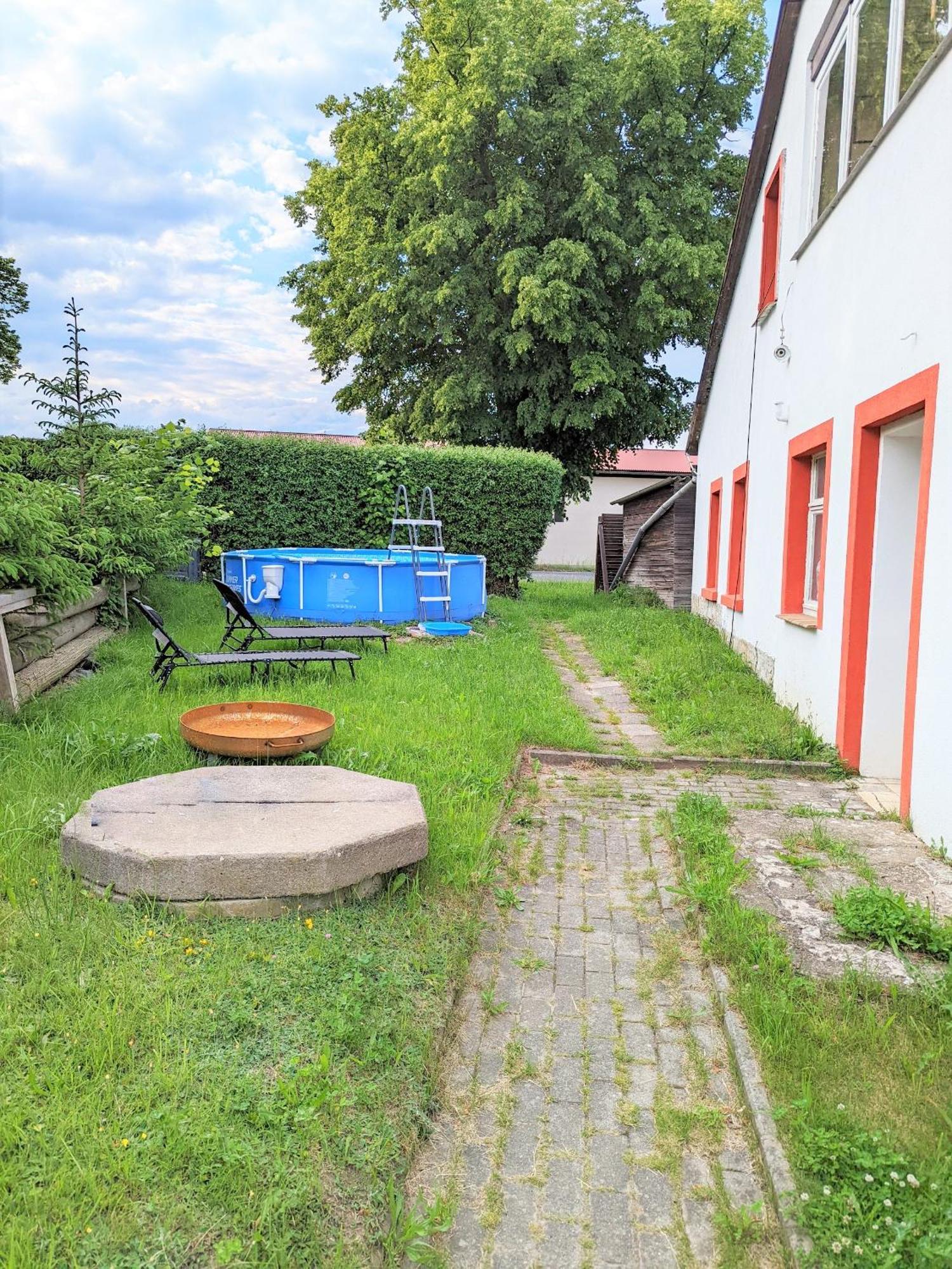 W4 - Urlaubsmagie- Pool, Terrasse, Barbecue Daire Lichtenhain  Dış mekan fotoğraf